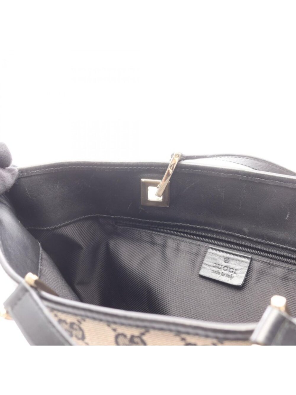 Gucci Tote GG Canvas 002 Beige Black - Picture 5 of 15